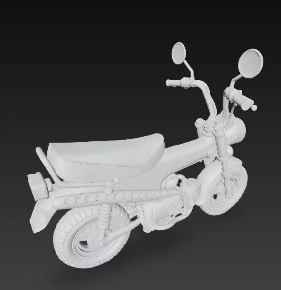 Collectable motorbikes - N 2 Dax 70 3D print model_5