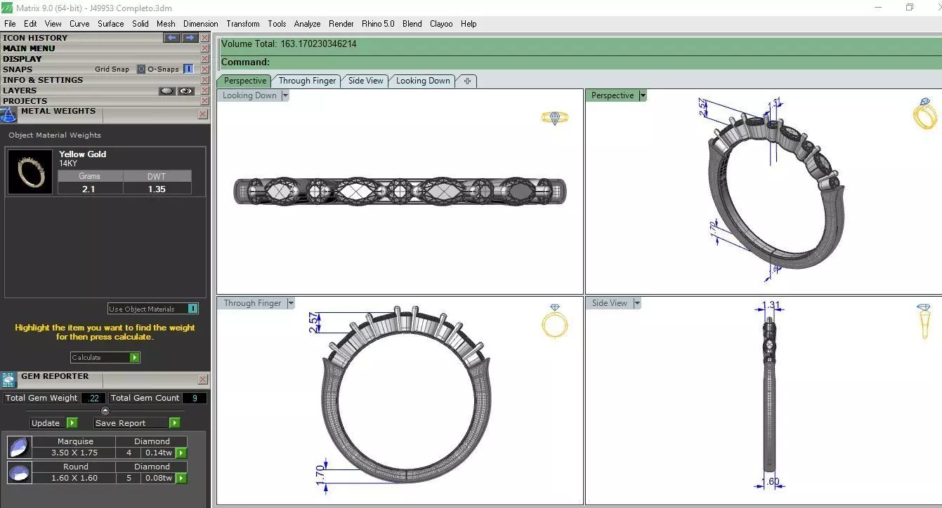 Oval Solitaire Bridal Set With separate files for wedding band  3D print model_10