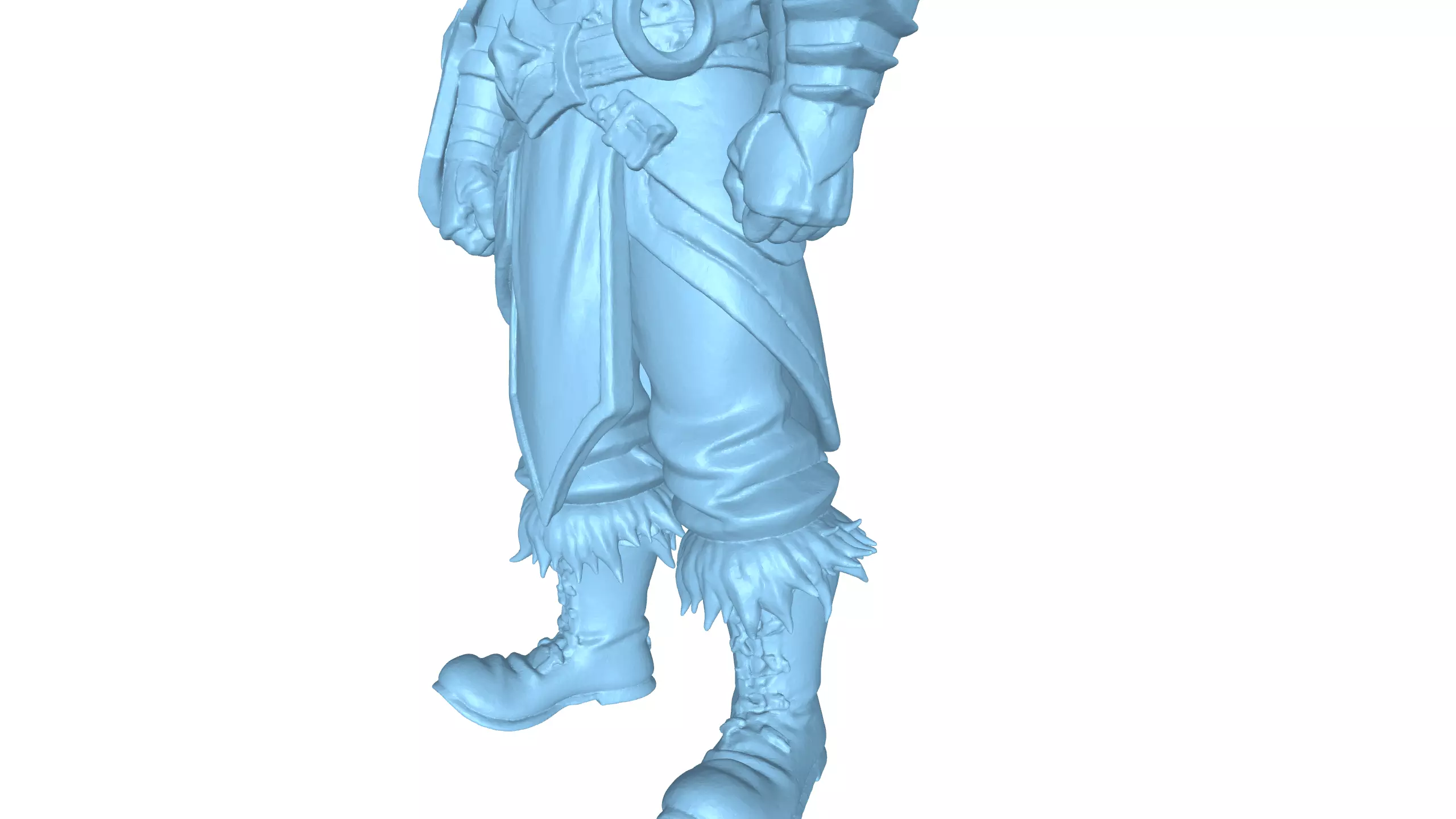 Stylized Barbarian Warrior 3D Character 3D model_19