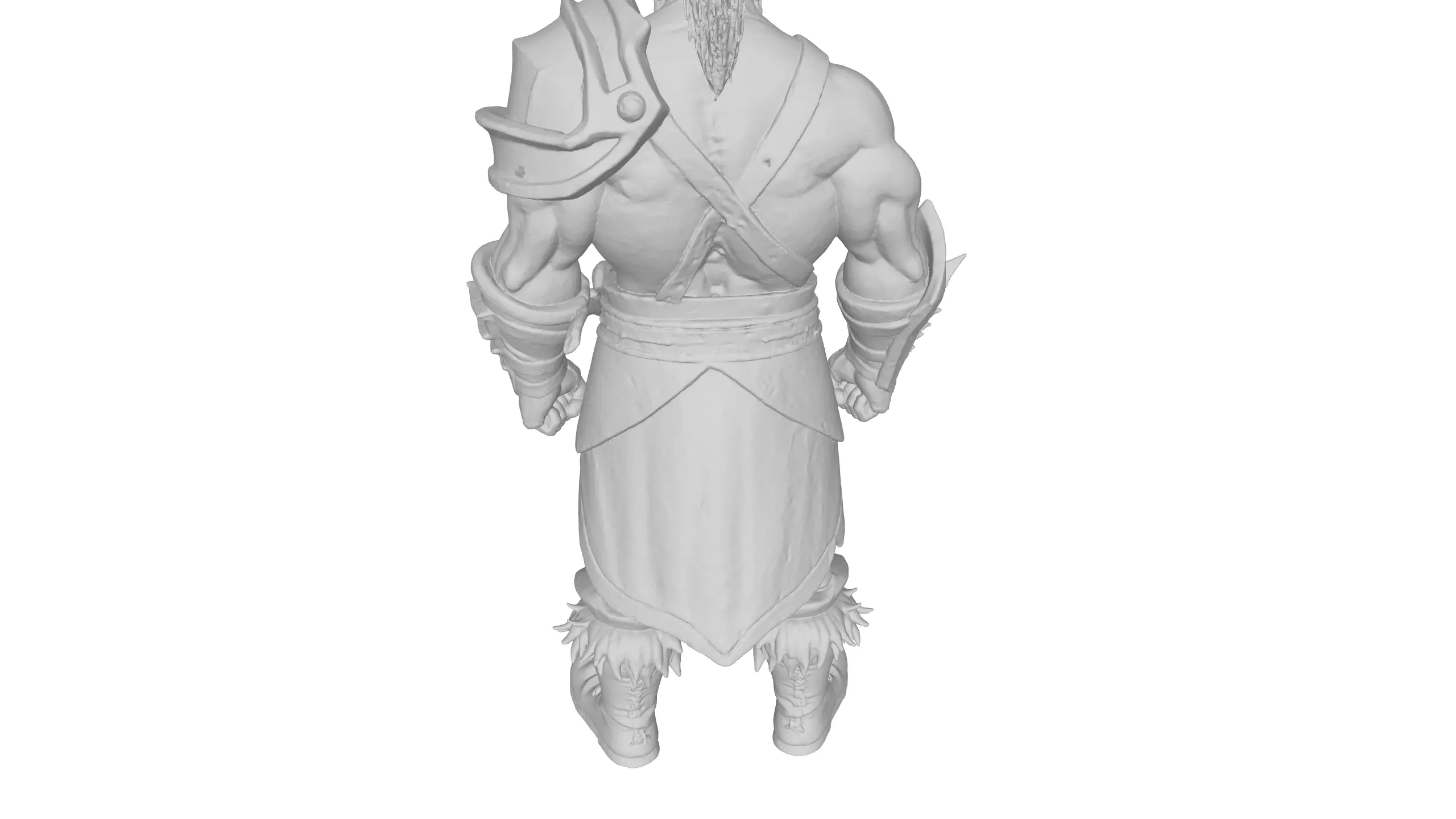 Stylized Barbarian Warrior 3D Character 3D model_17