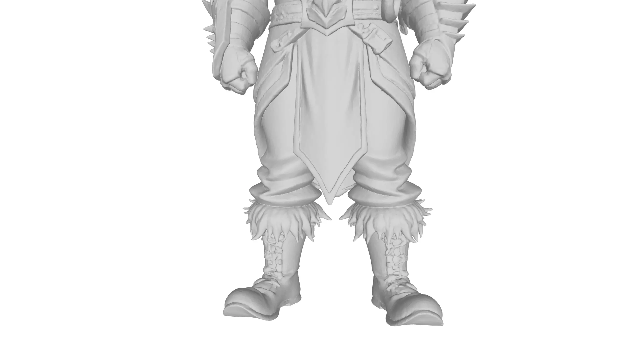 Stylized Barbarian Warrior 3D Character 3D model_18