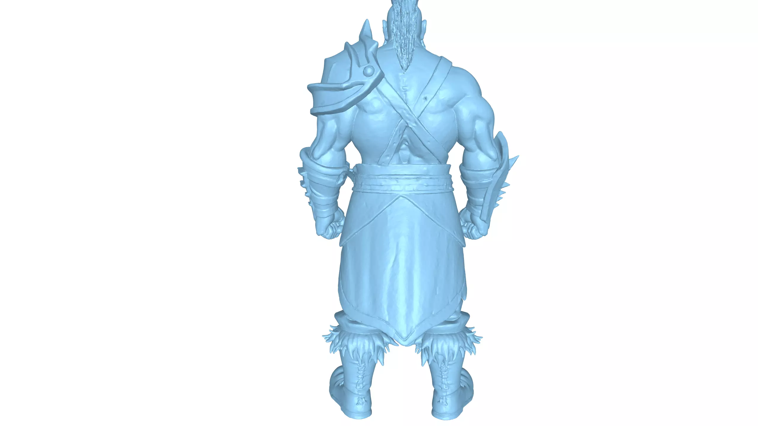 Stylized Barbarian Warrior 3D Character 3D model_23
