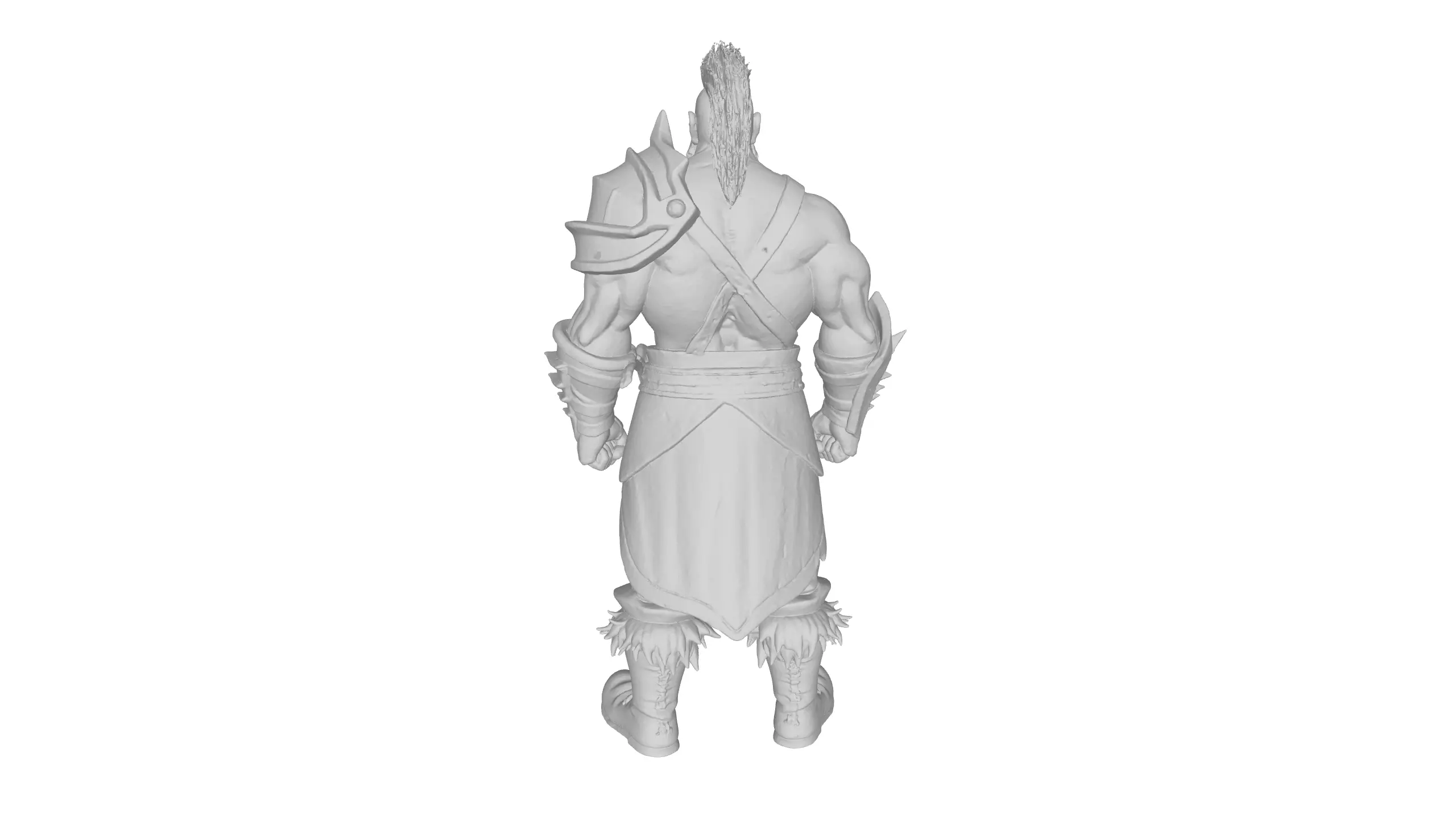 Stylized Barbarian Warrior 3D Character 3D model_12