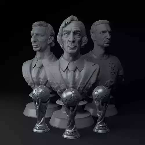 Argentina World Cup Coaches Diorama  3D Printable Scene STL