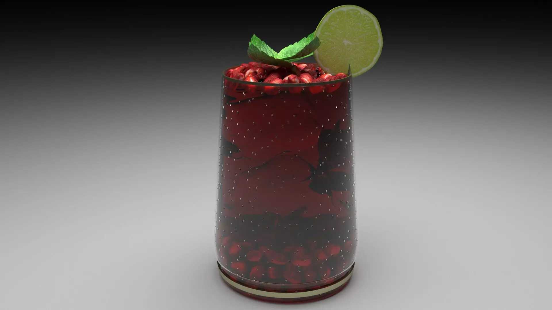 Merry Mojito Mocktail 3D model
