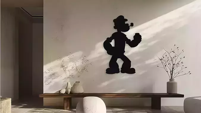 Popeye The Sailor Man Wall Decor Art