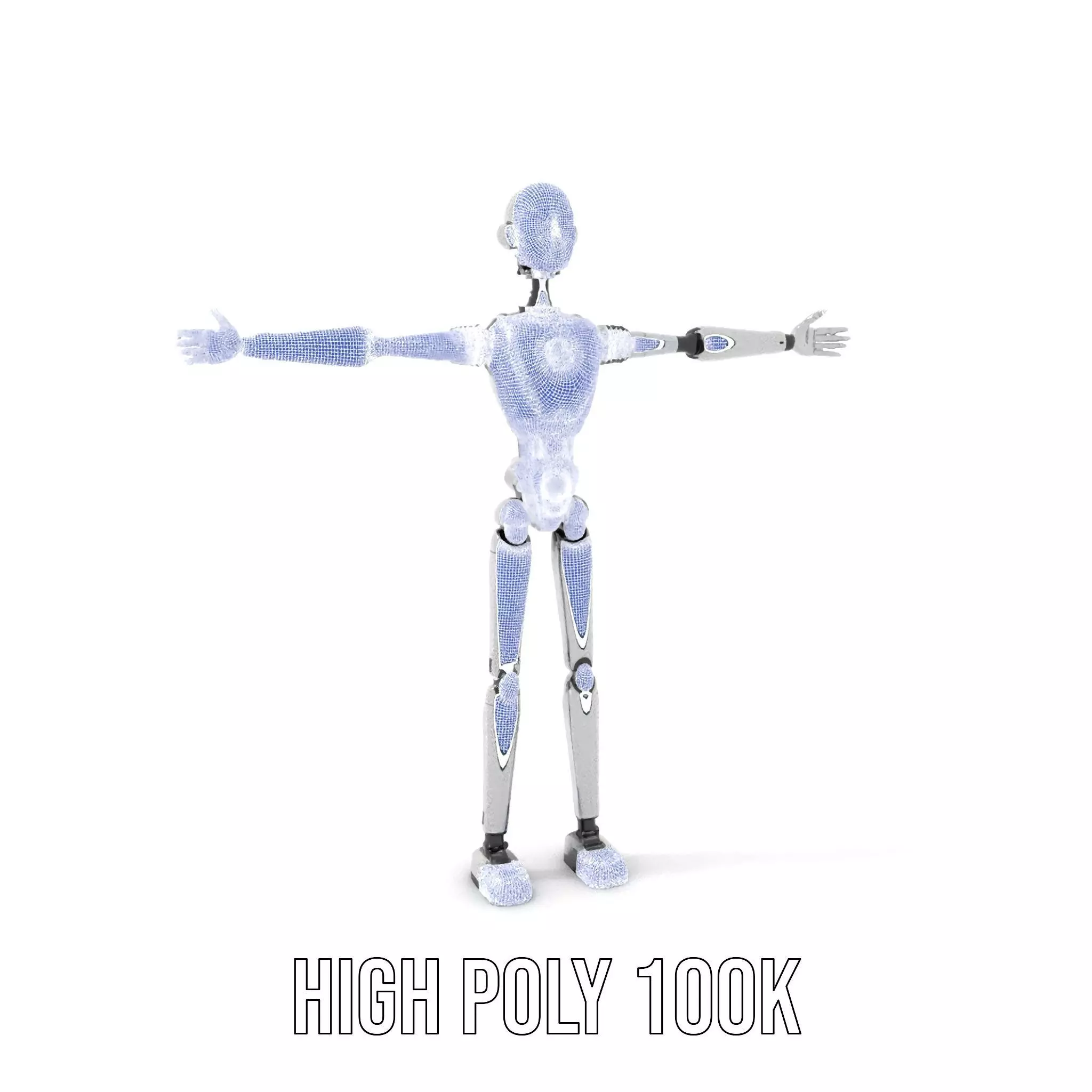 Advanced Humanoid Robot model pack Low-poly 3D model_5
