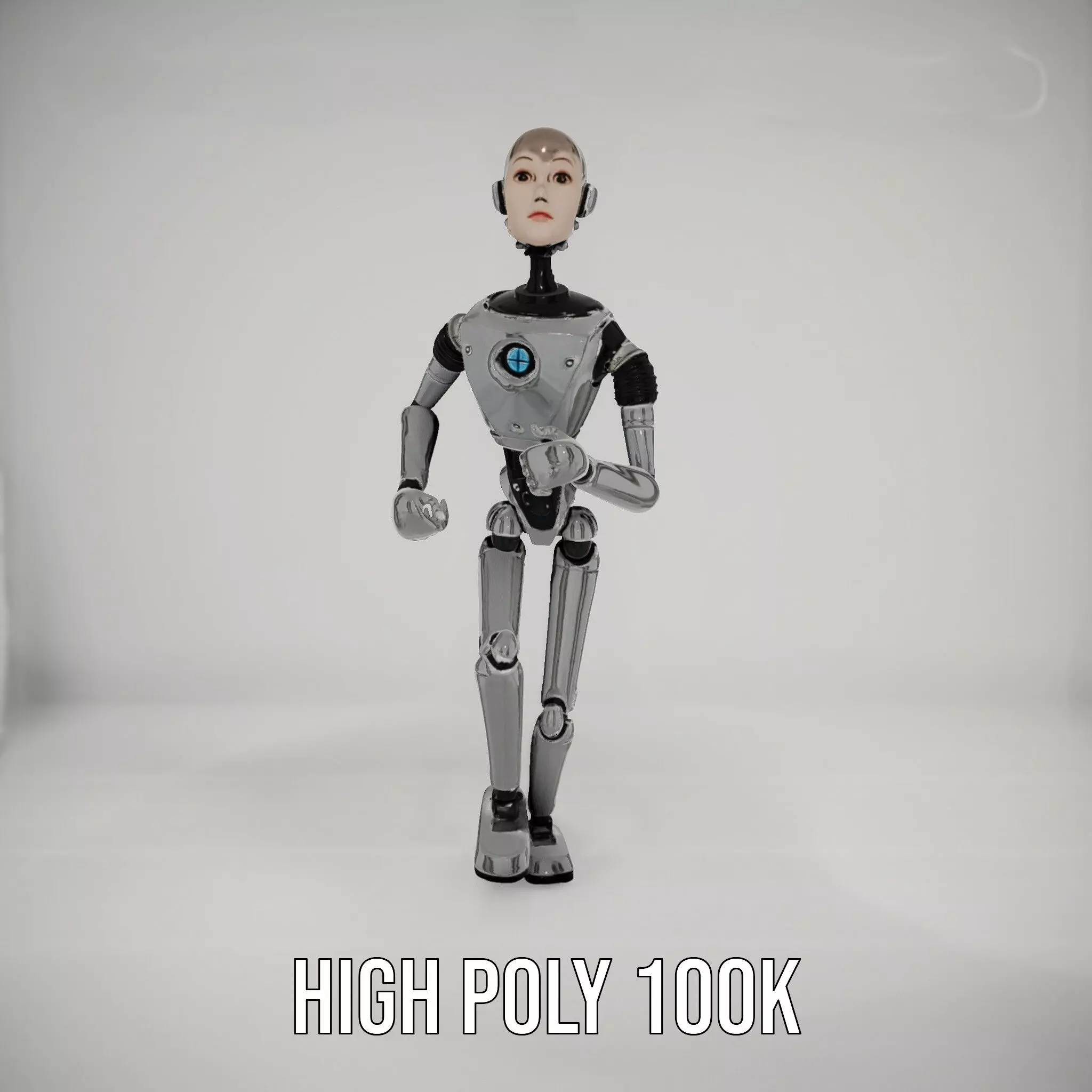 Advanced Humanoid Robot model pack Low-poly 3D model_35