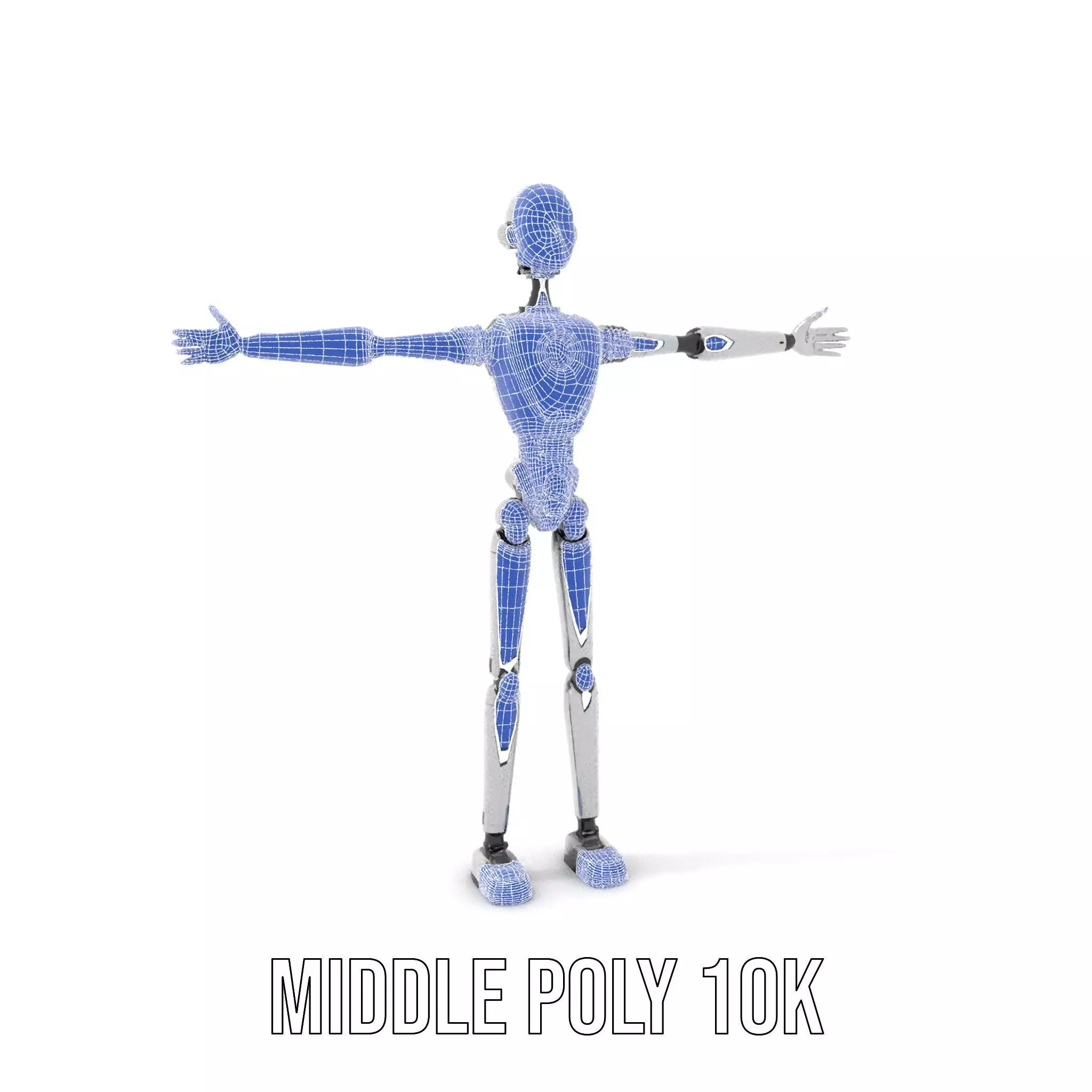Advanced Humanoid Robot model pack Low-poly 3D model_11