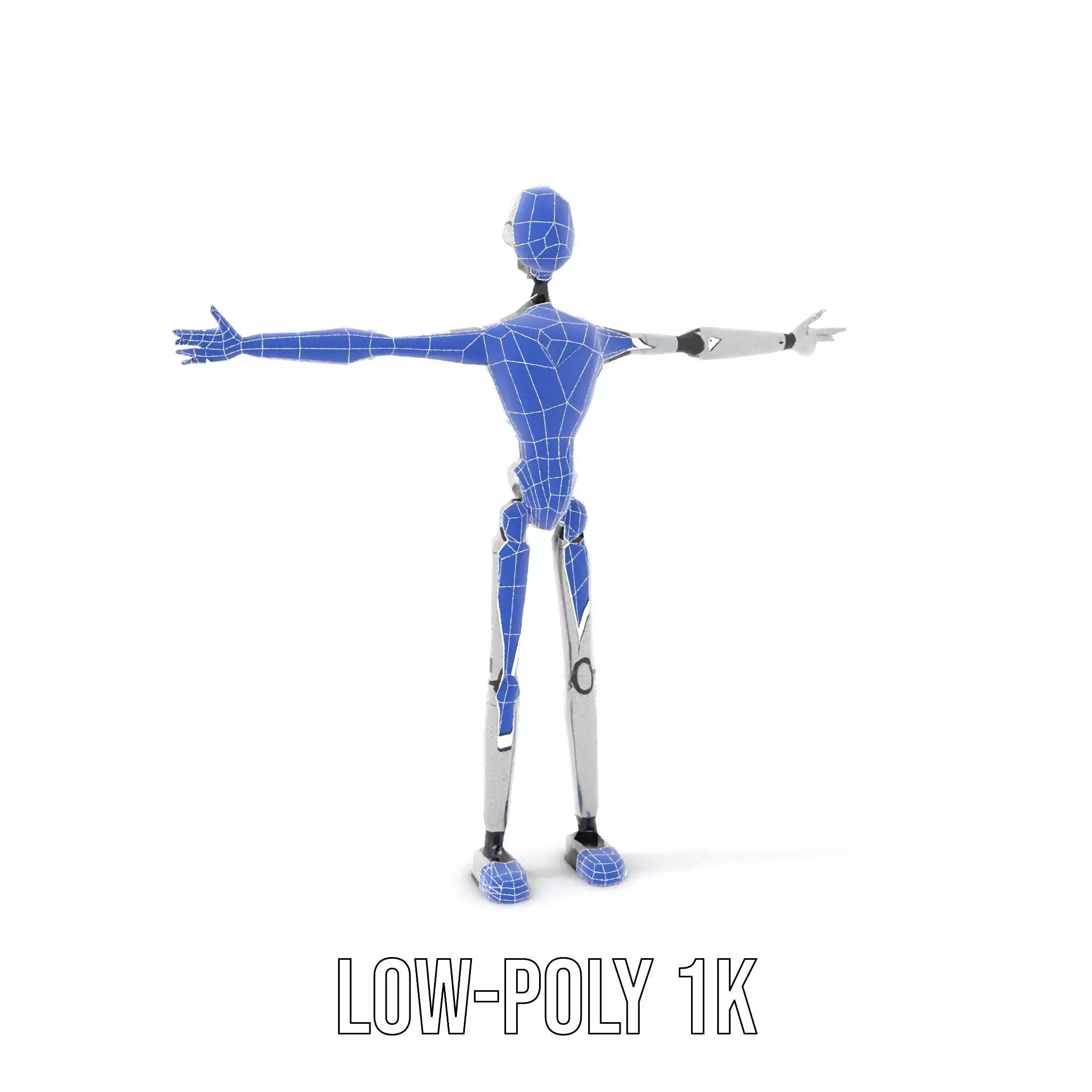 Advanced Humanoid Robot model pack Low-poly 3D model_9