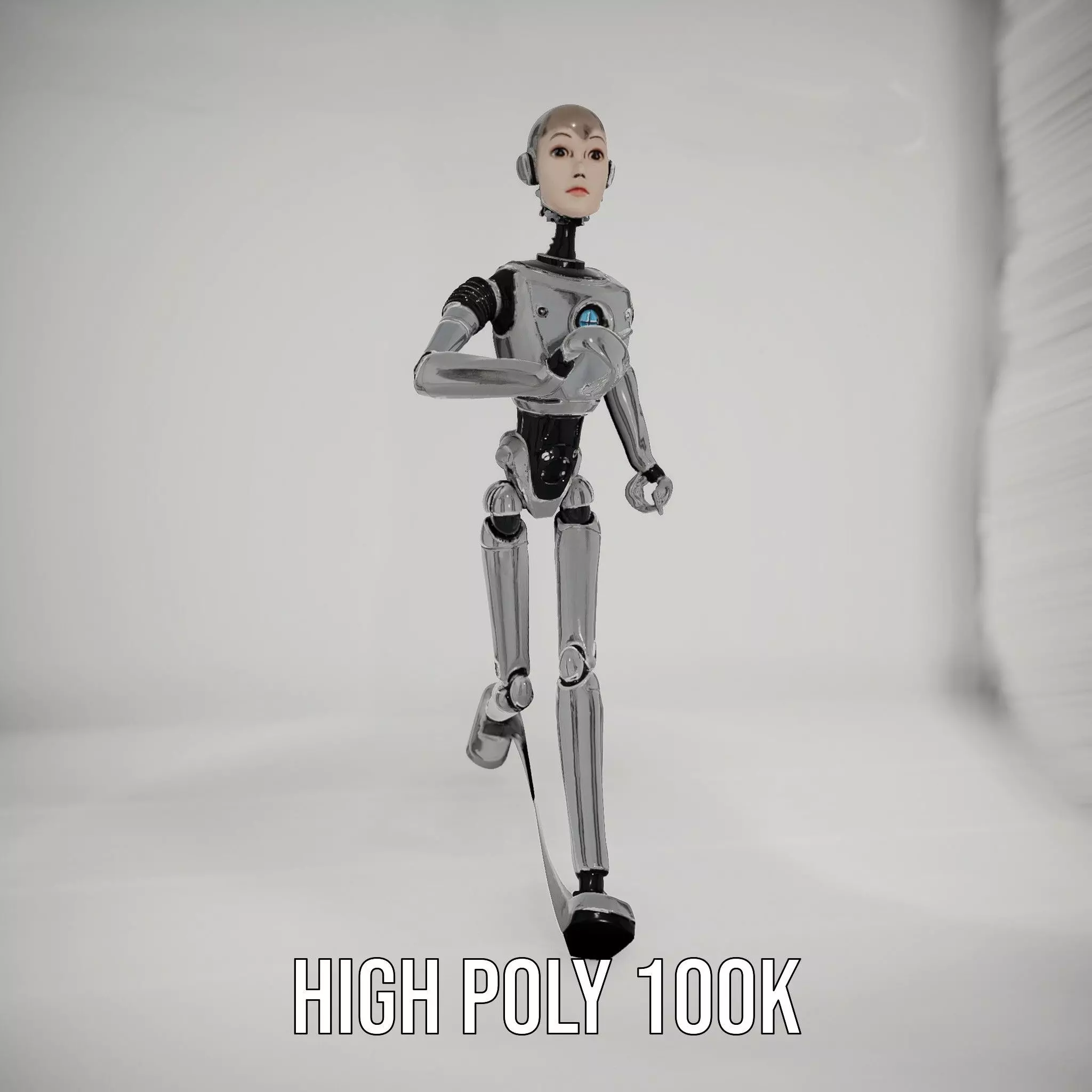 Advanced Humanoid Robot model pack Low-poly 3D model_24