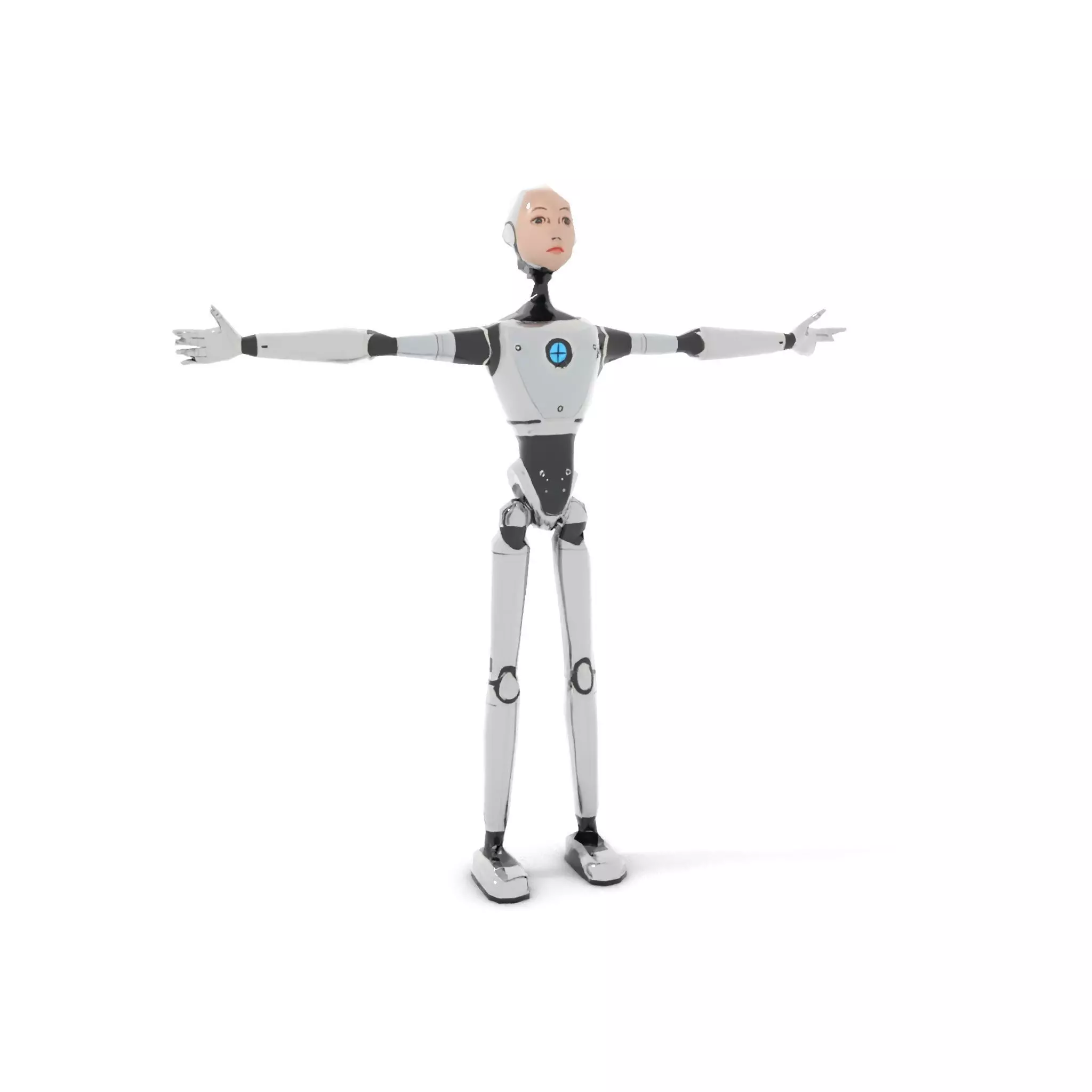Advanced Humanoid Robot model pack Low-poly 3D model_20