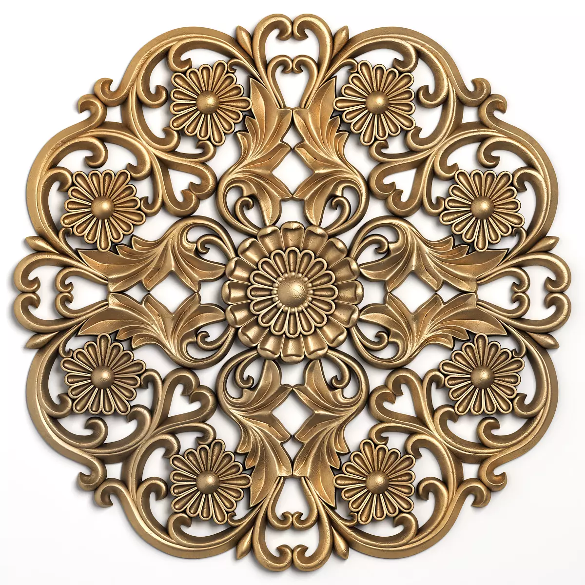 Round rosette 11 Free 3D model