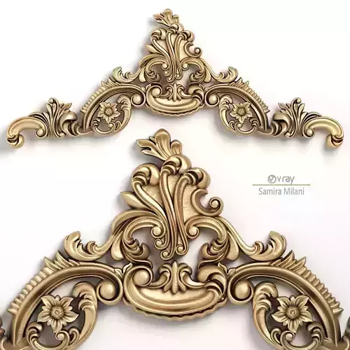 Carved decor 2 3D model