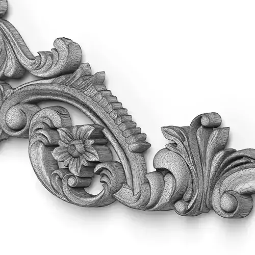 Carved decor 2 3D model 6
