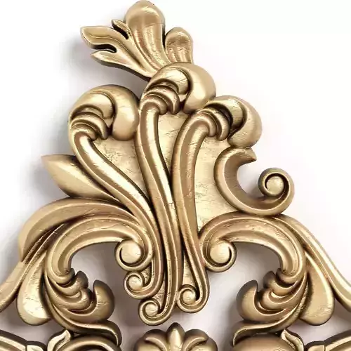 Carved decor 2 3D model 2