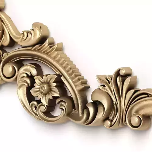 Carved decor 2 3D model 4