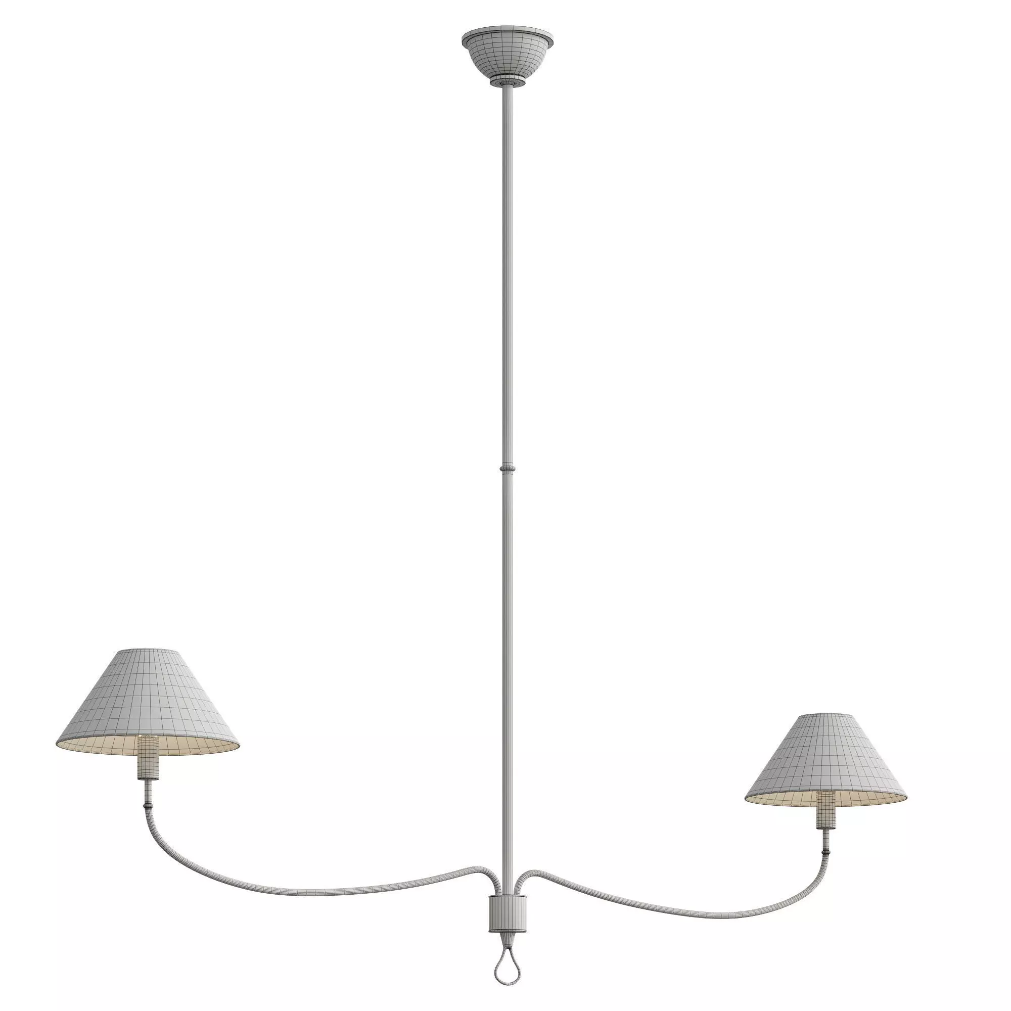 Griffin Grande Linear Chandelier 3D model_1