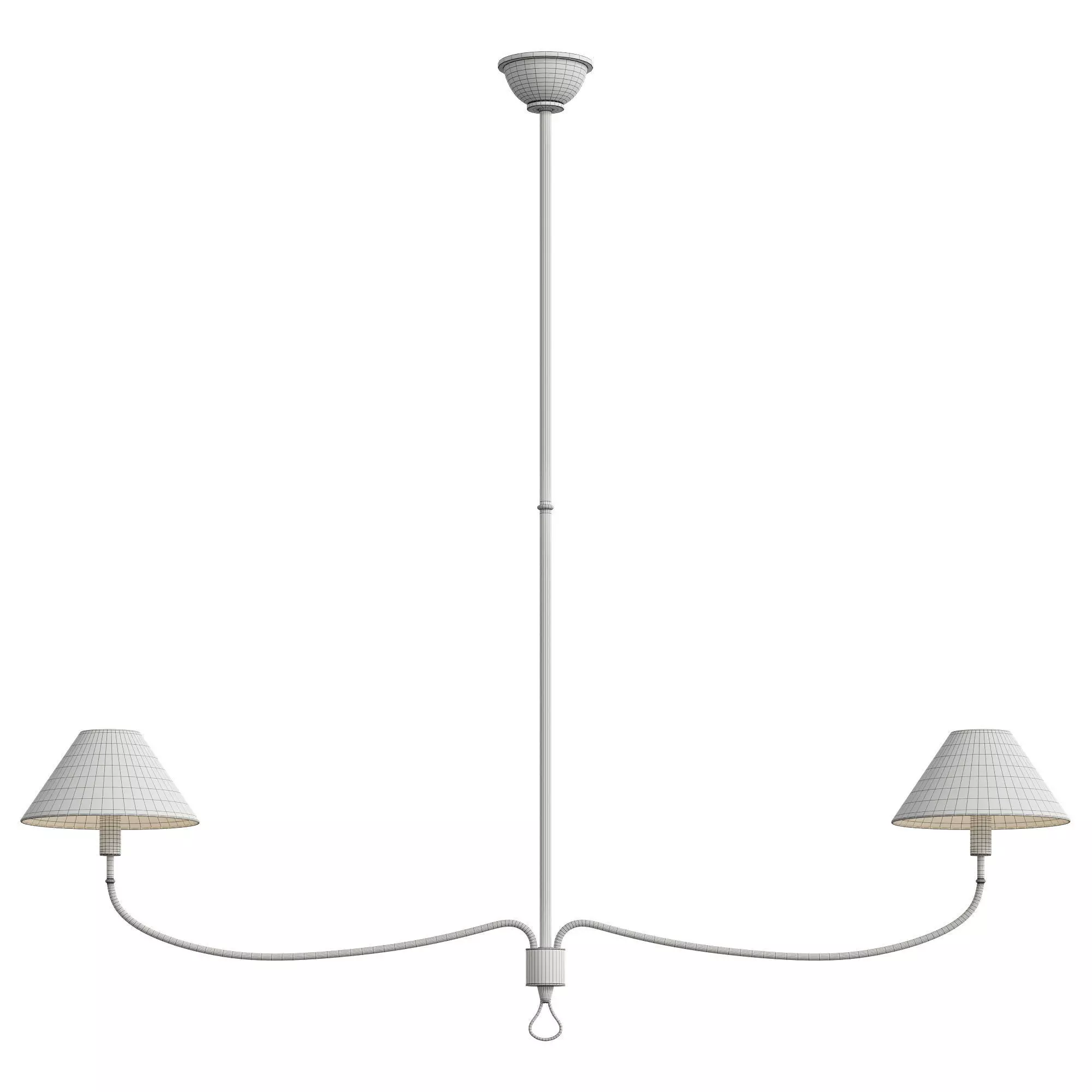 Griffin Grande Linear Chandelier 3D model_3