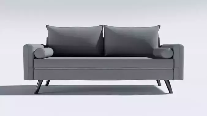 Modern Fabric Sofa High Quality 3D Model  Blender  Marvelous   