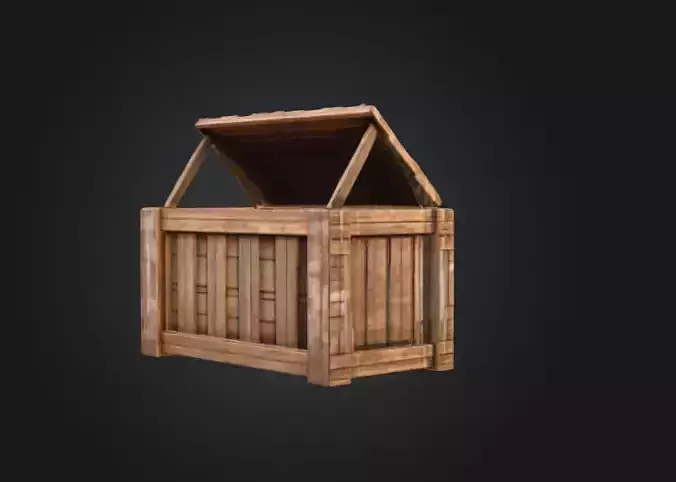 Rustic Wooden Storage Chest