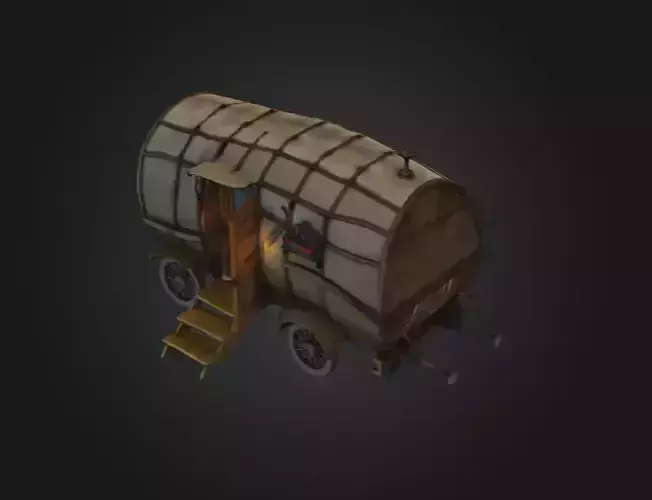 Mystical Caravan in the Woods