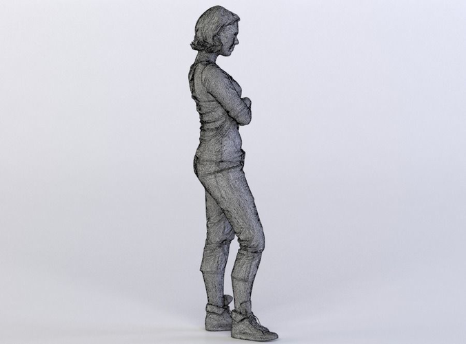 Kim 0031 Woman standing, arms folded