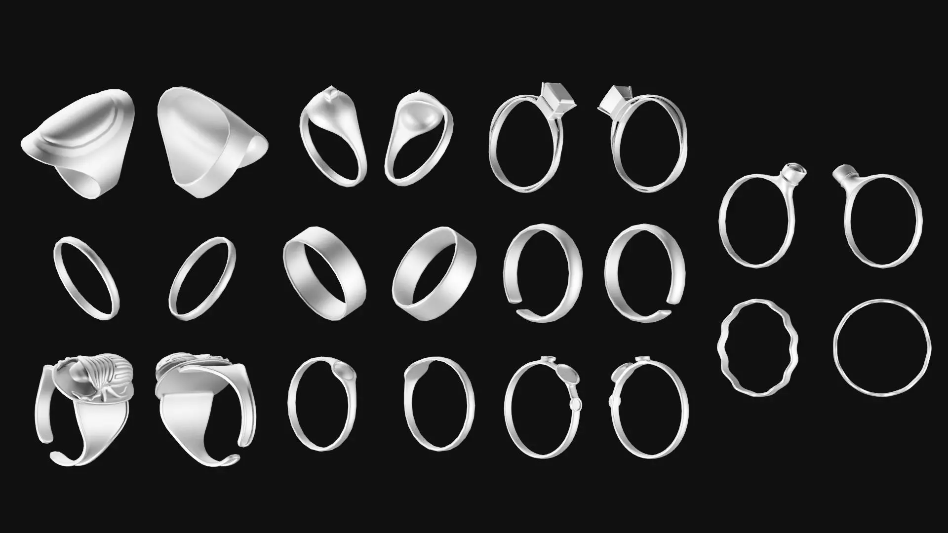 Jewellery Set 3D model_29