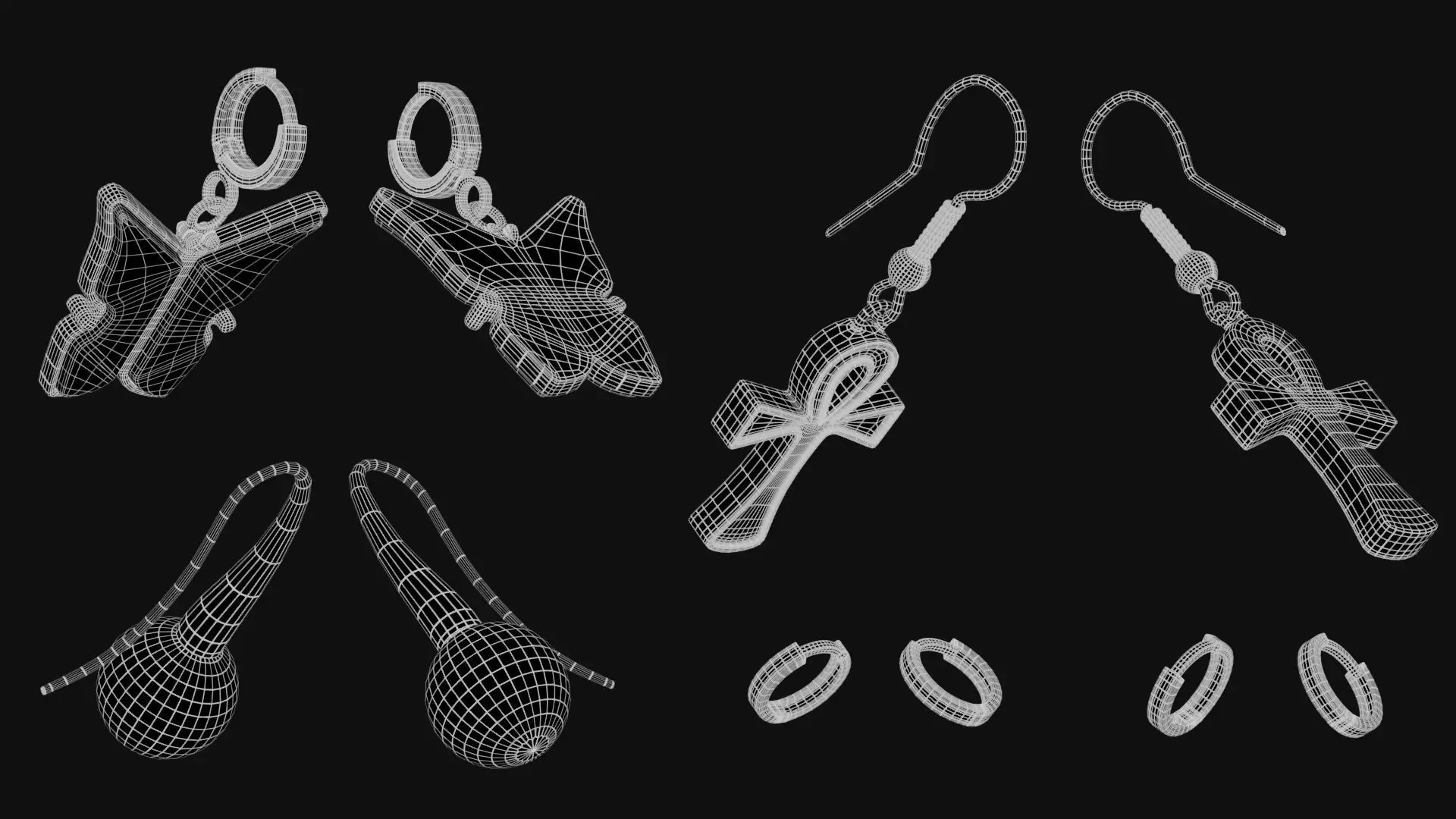 Jewellery Set 3D model_13