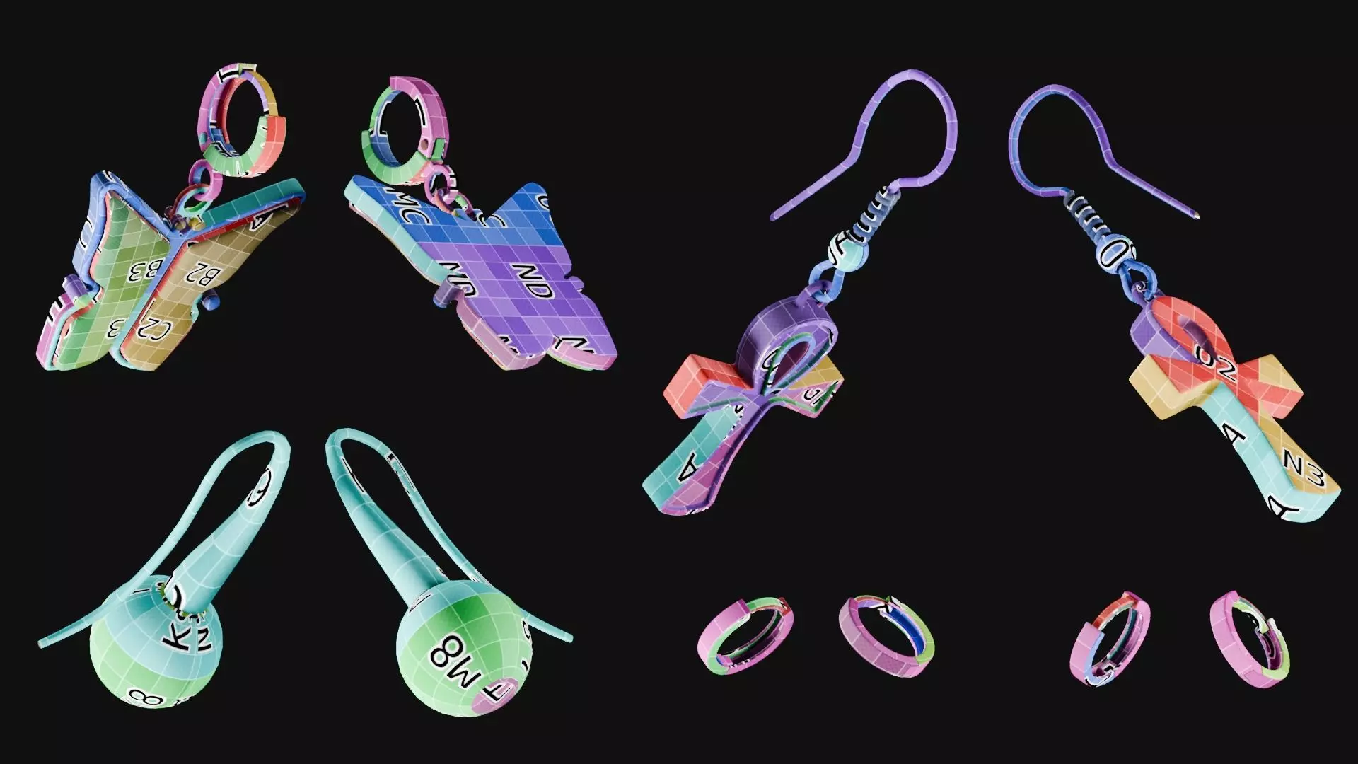 Jewellery Set 3D model_21