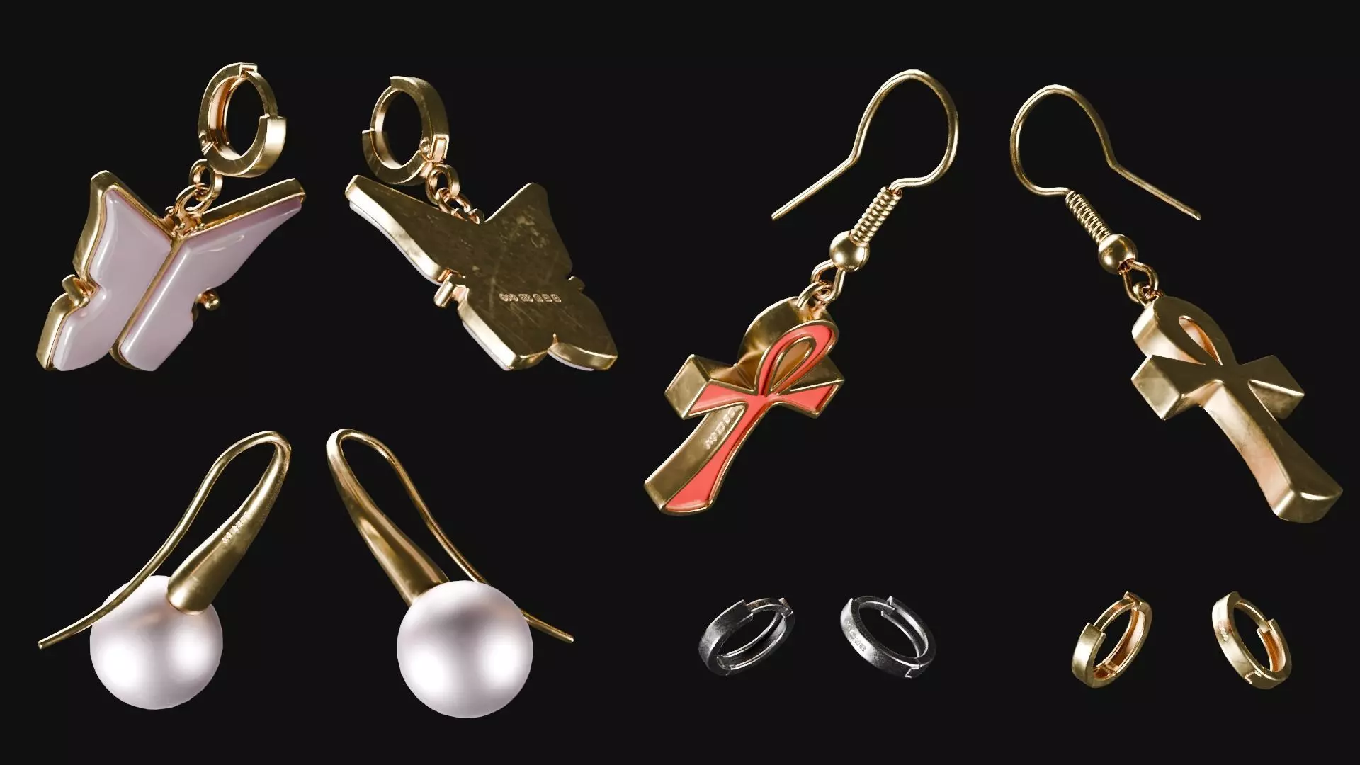 Jewellery Set 3D model_6