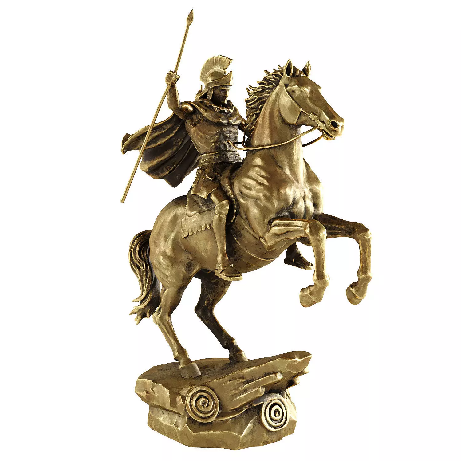 warrior statue 5 3D model_0