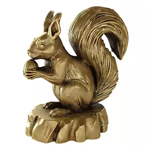 Squirrel statue