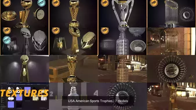 USA American Sports Trophies
