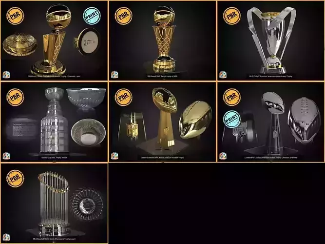 USA American Sports Trophies