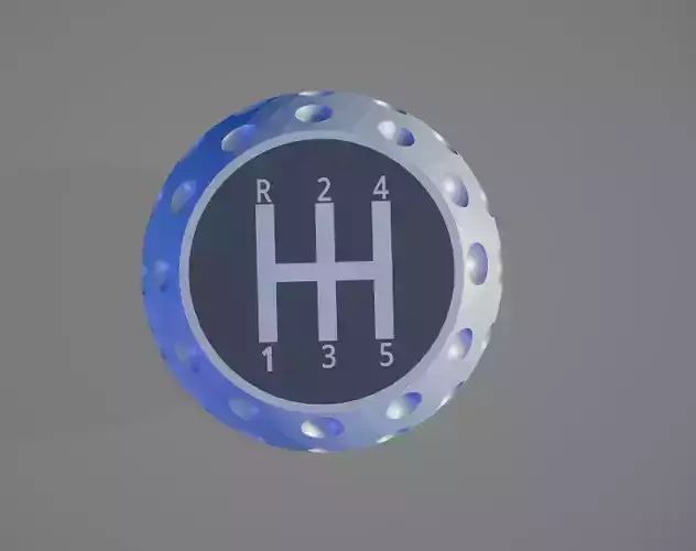 3D Printable Golfball-Style Gear Knob - Dogleg 5-Speed Edition 