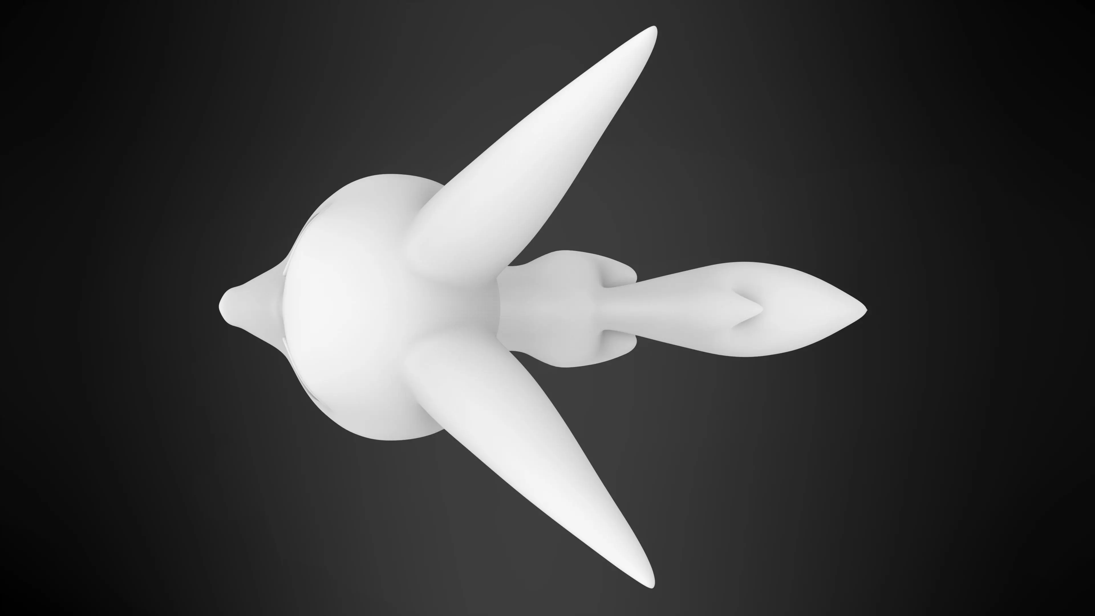 Fennec Fox Low-poly 3D model_9