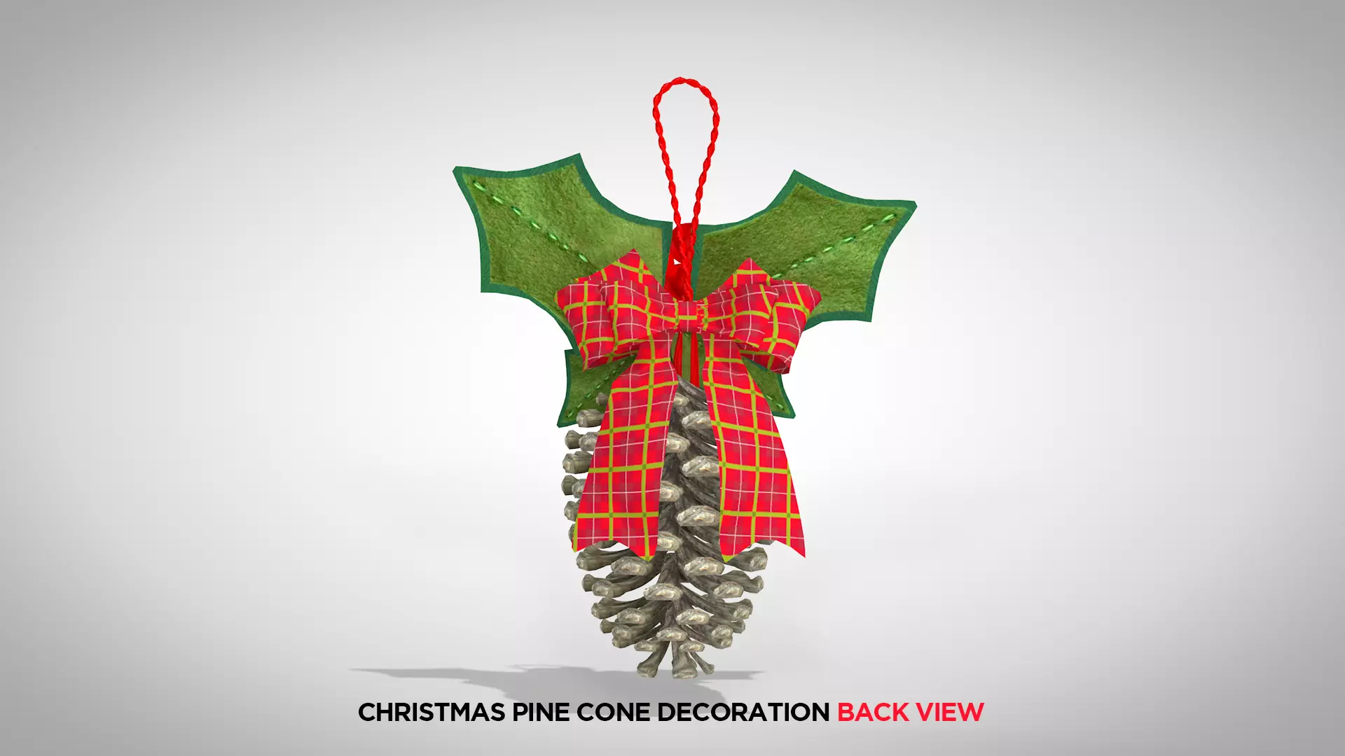 Christmas Pine Cone Decoration 3D Model 3D model_3