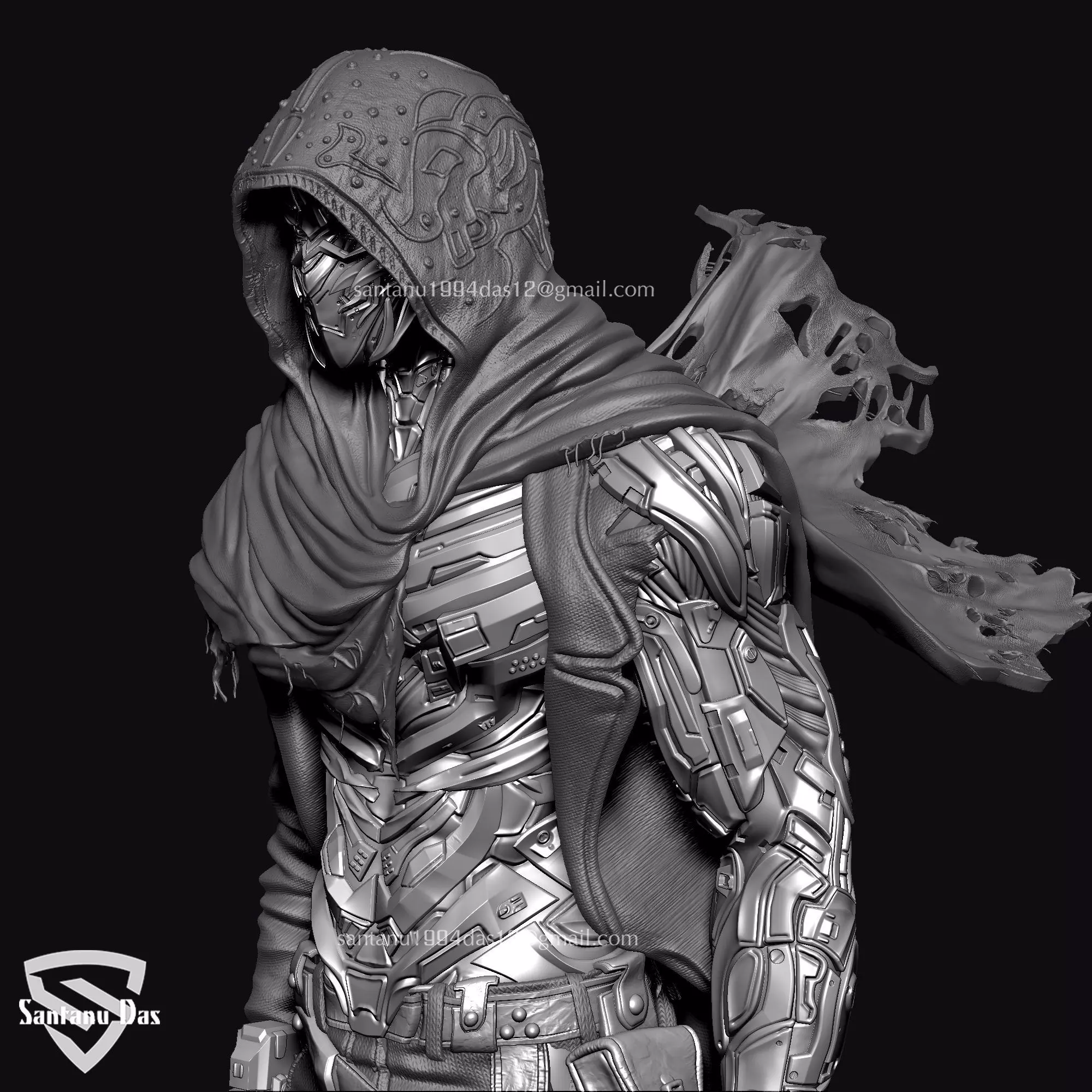 Time Pirate Warrior 3D print model_8