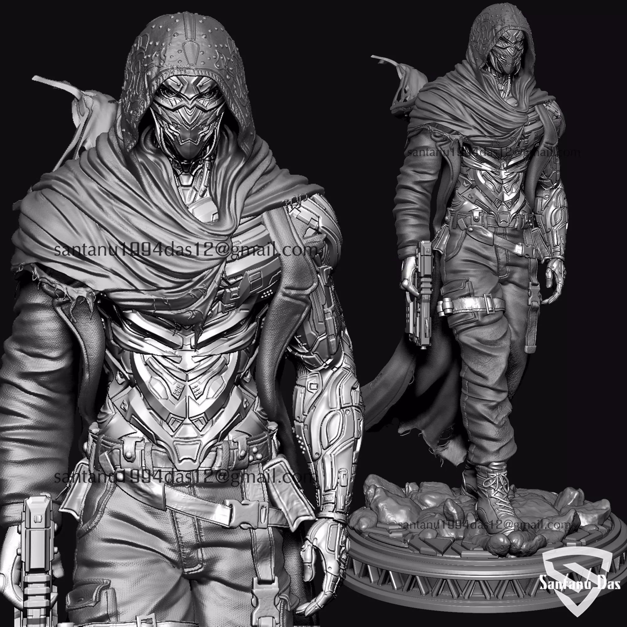 Time Pirate Warrior 3D print model_1