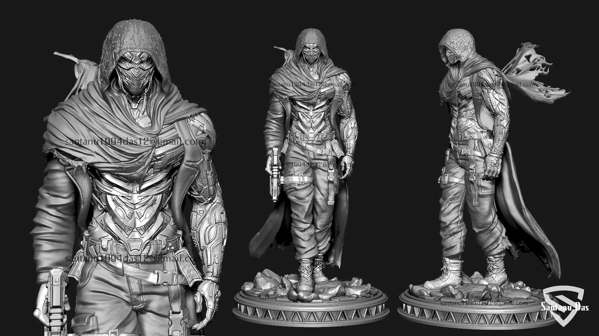 Time Pirate Warrior 3D print model_0