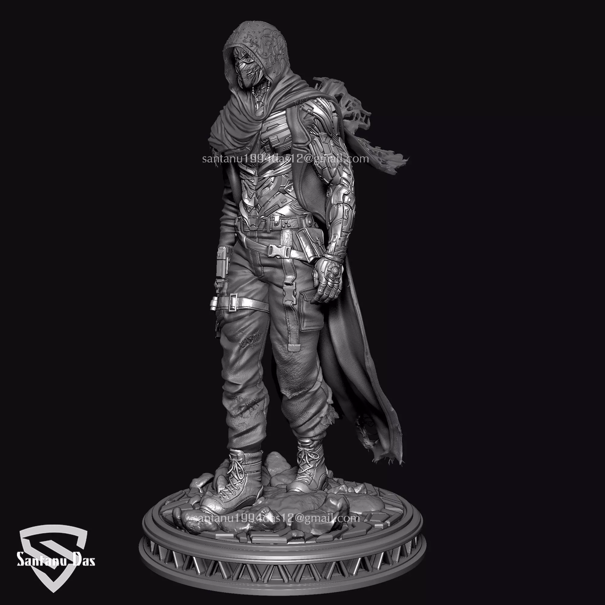 Time Pirate Warrior 3D print model_4