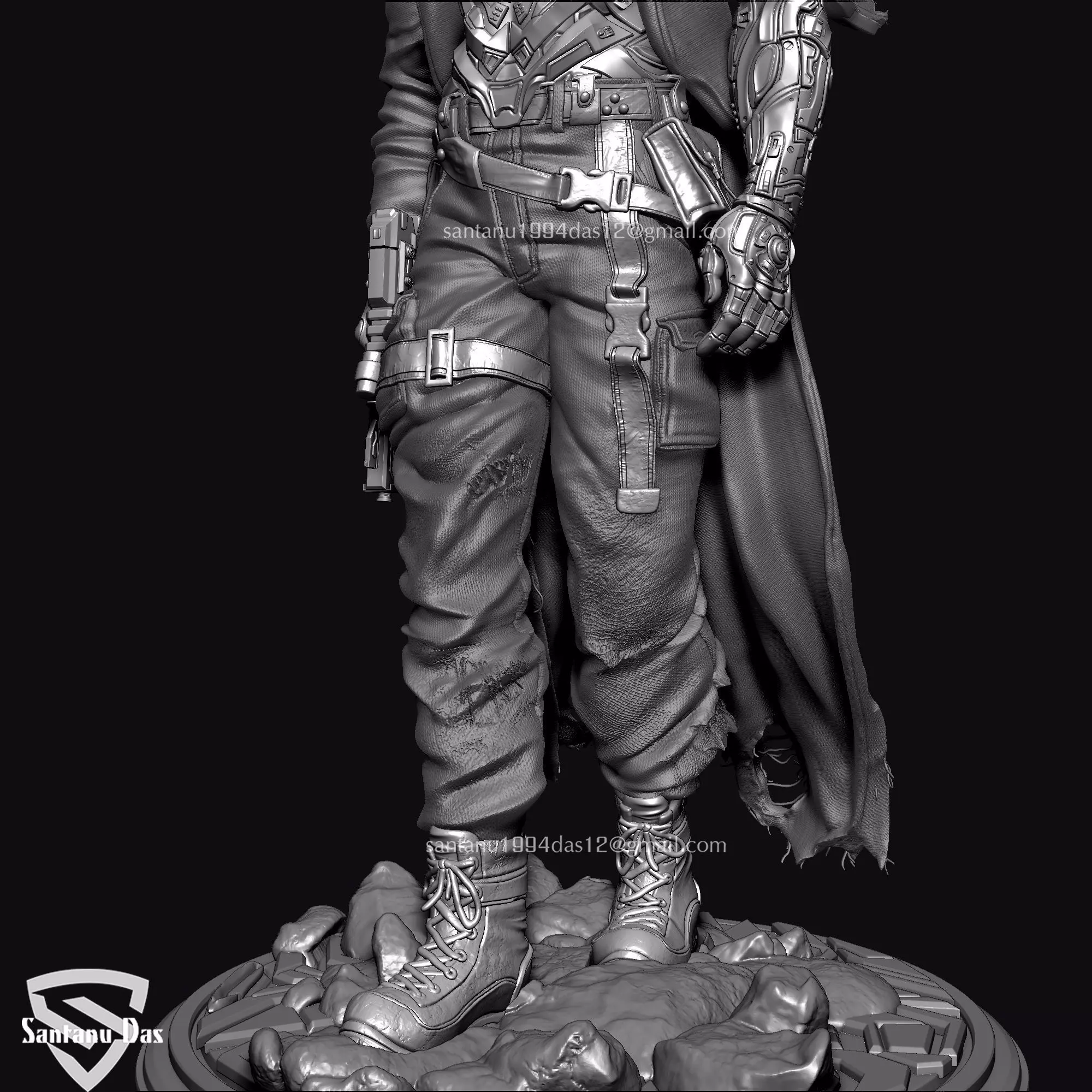 Time Pirate Warrior 3D print model_9