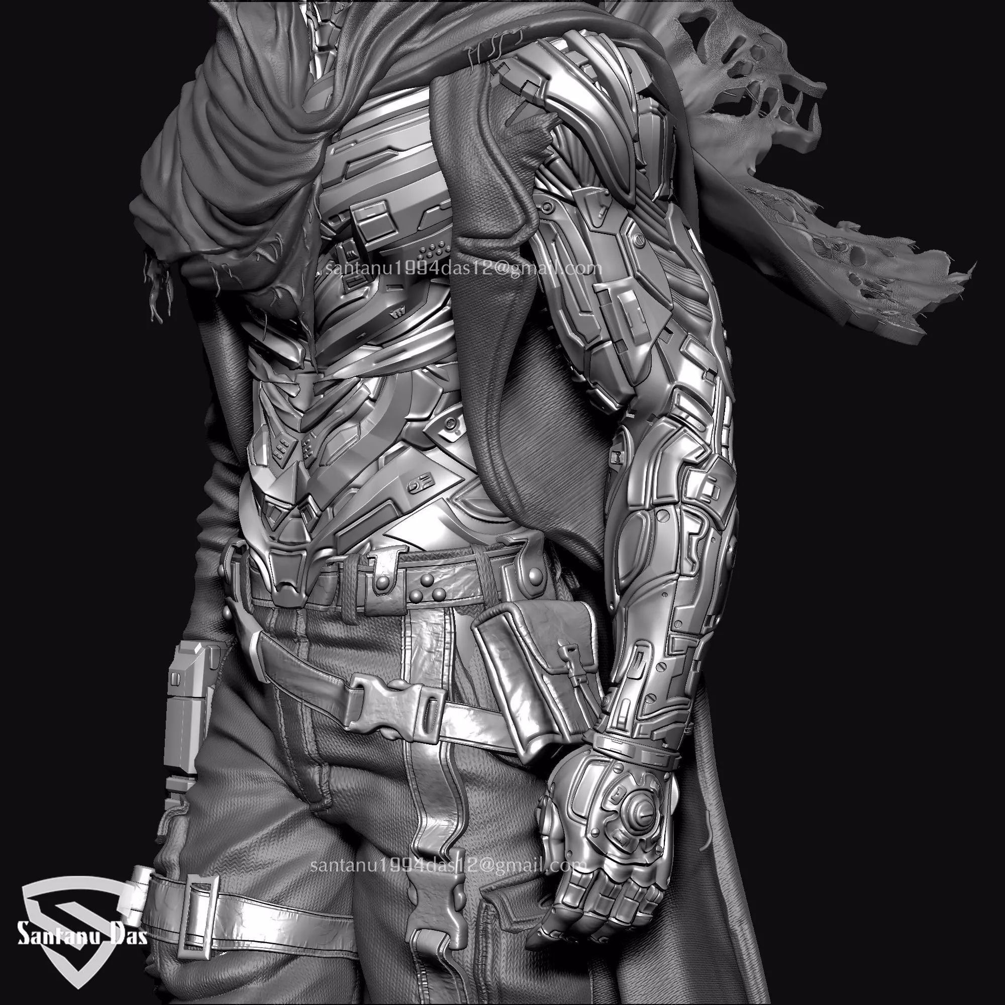 Time Pirate Warrior 3D print model_7