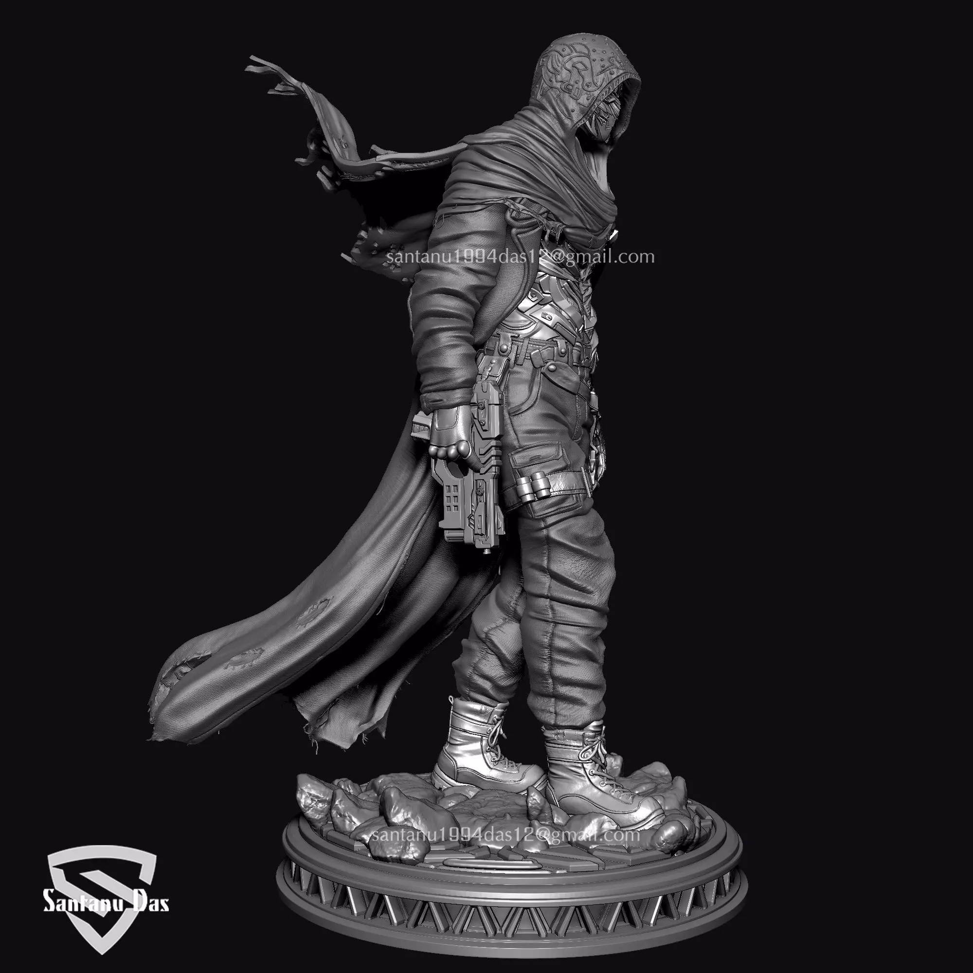 Time Pirate Warrior 3D print model_3