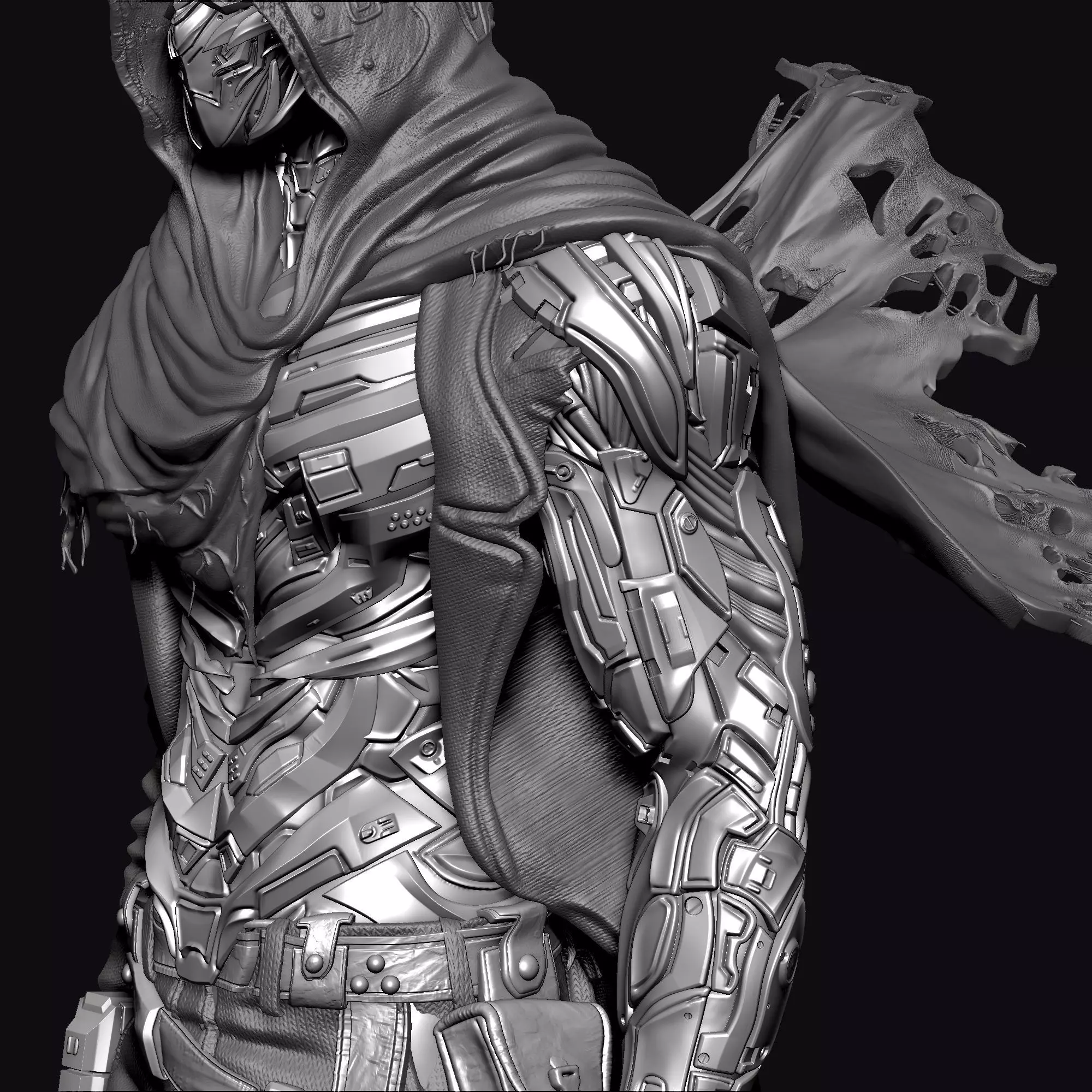 Time Pirate Warrior 3D print model_14