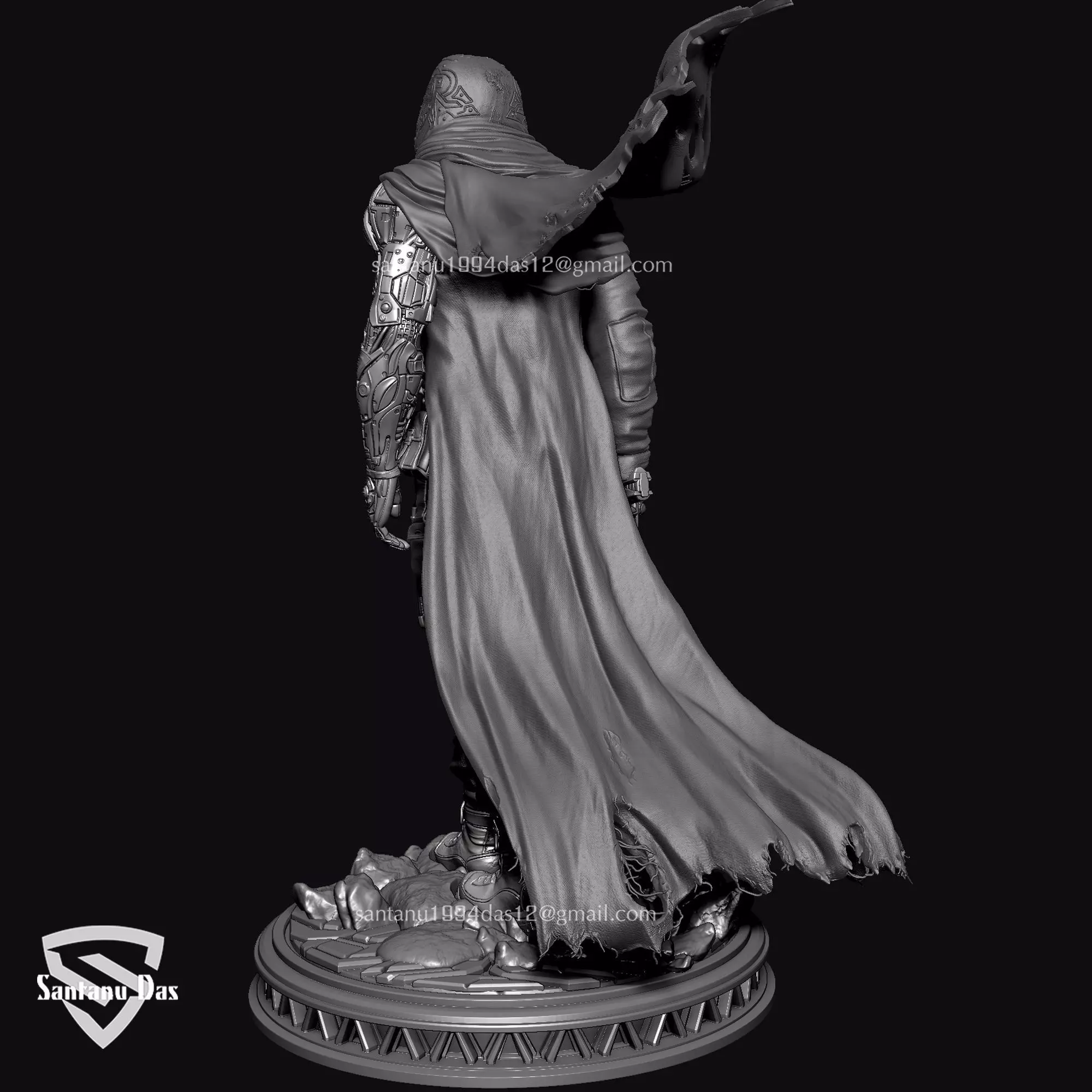 Time Pirate Warrior 3D print model_11