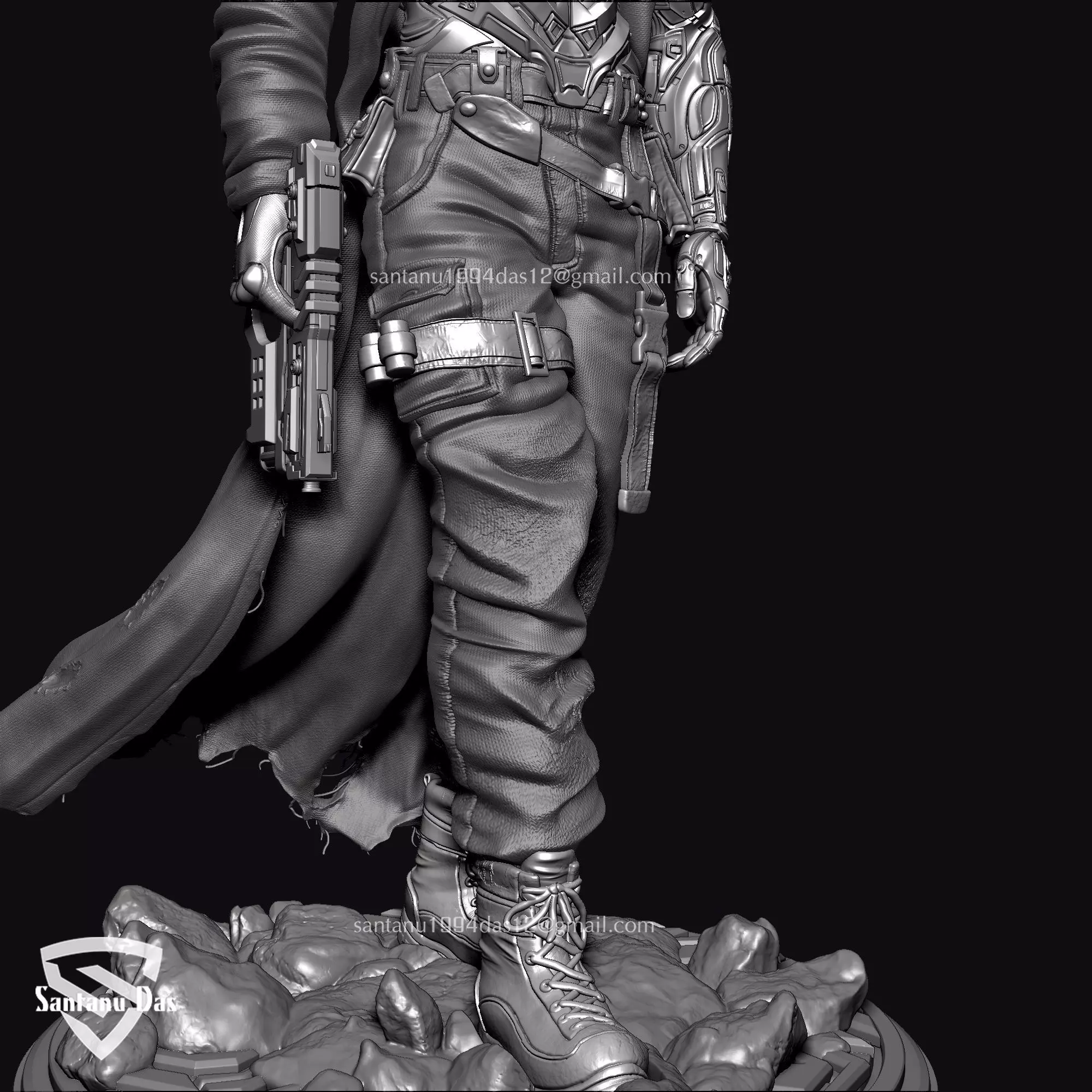 Time Pirate Warrior 3D print model_10