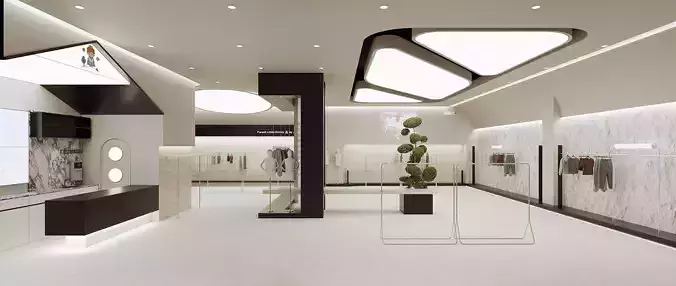 children Clothing store 3D model