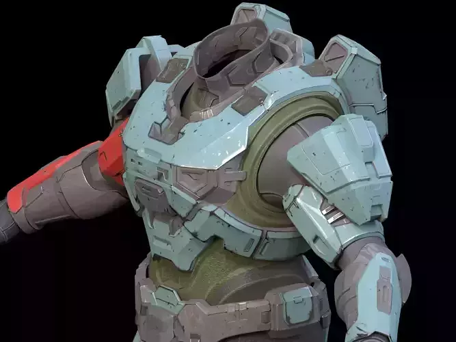 UA Model 48 shoulder pad 3d print file